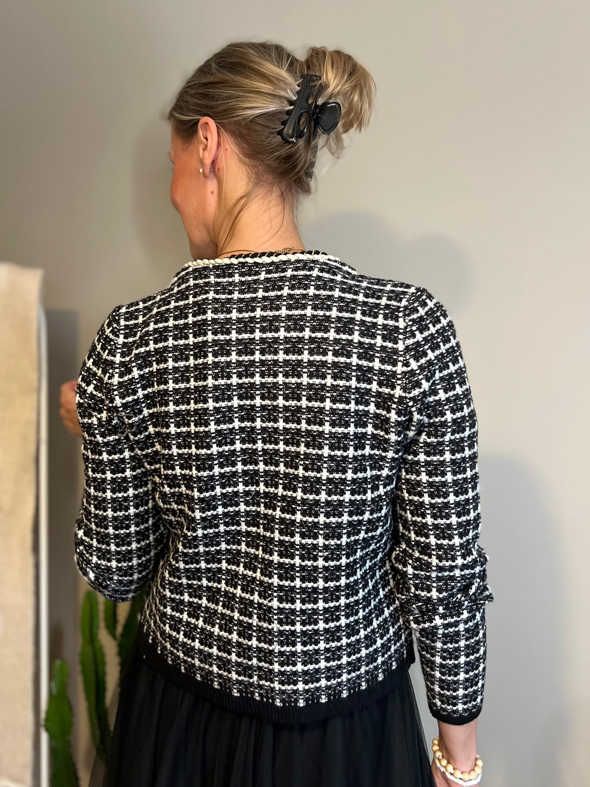 Volante -jakku, musta/valkoinen