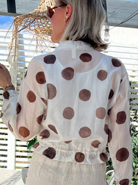 Gianna -jakku, luonnonvalkoinen