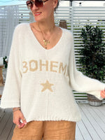 Boheme sweater, off-white