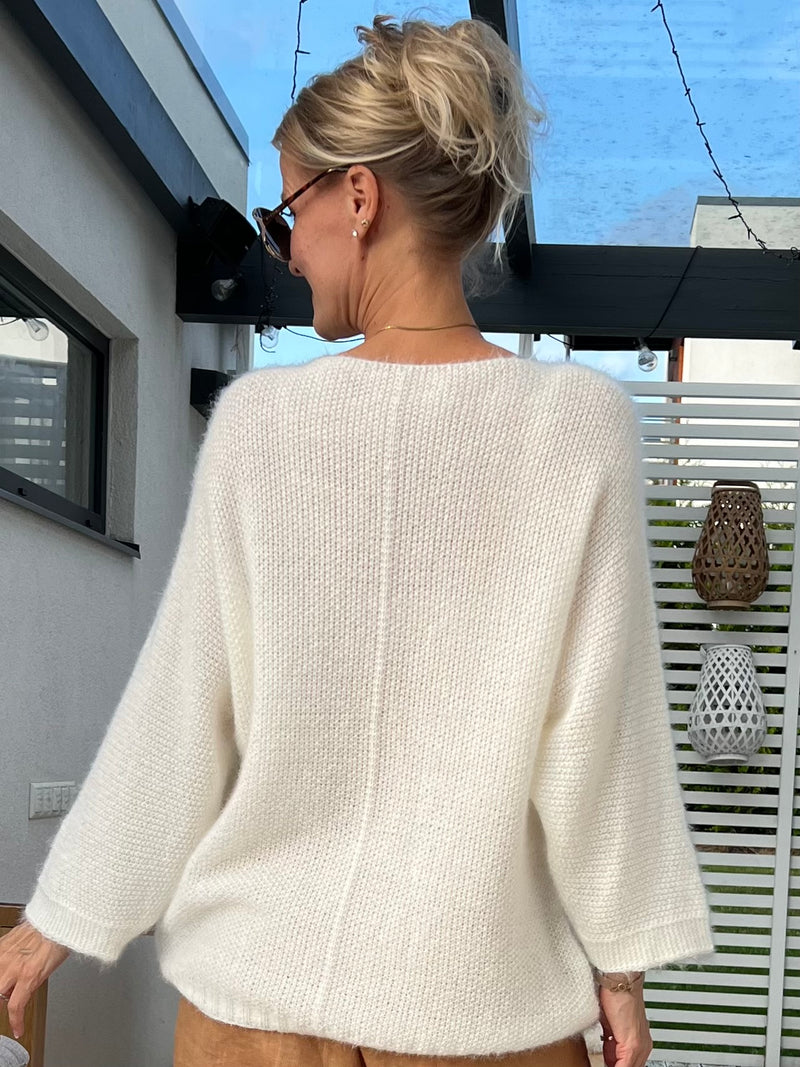 Boheme sweater, off-white