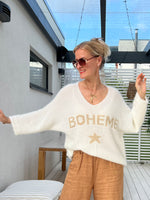 Boheme sweater, off-white