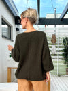 Boheme sweater, dark green