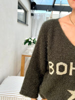 Boheme sweater, dark green