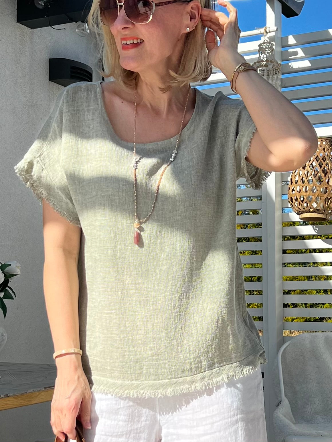 Bellissa -paita, vaalean vihreä