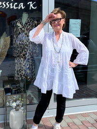 Monica tunic, white