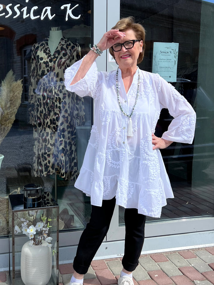 Monica -tunika, valkoinen