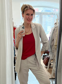 Gitte linen blazer, soft grey