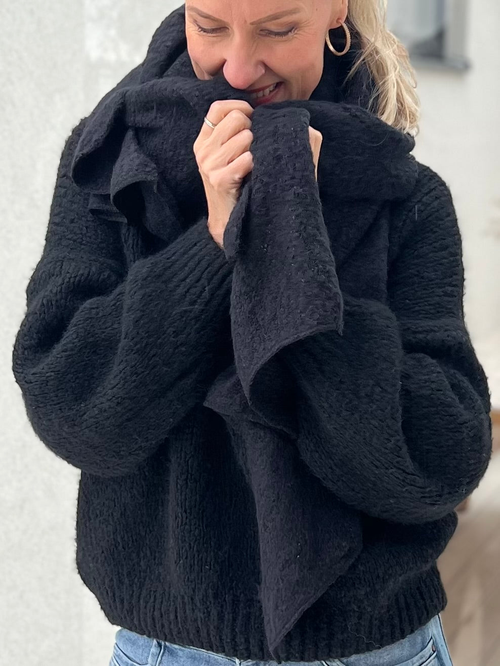 Base scarf, light blue