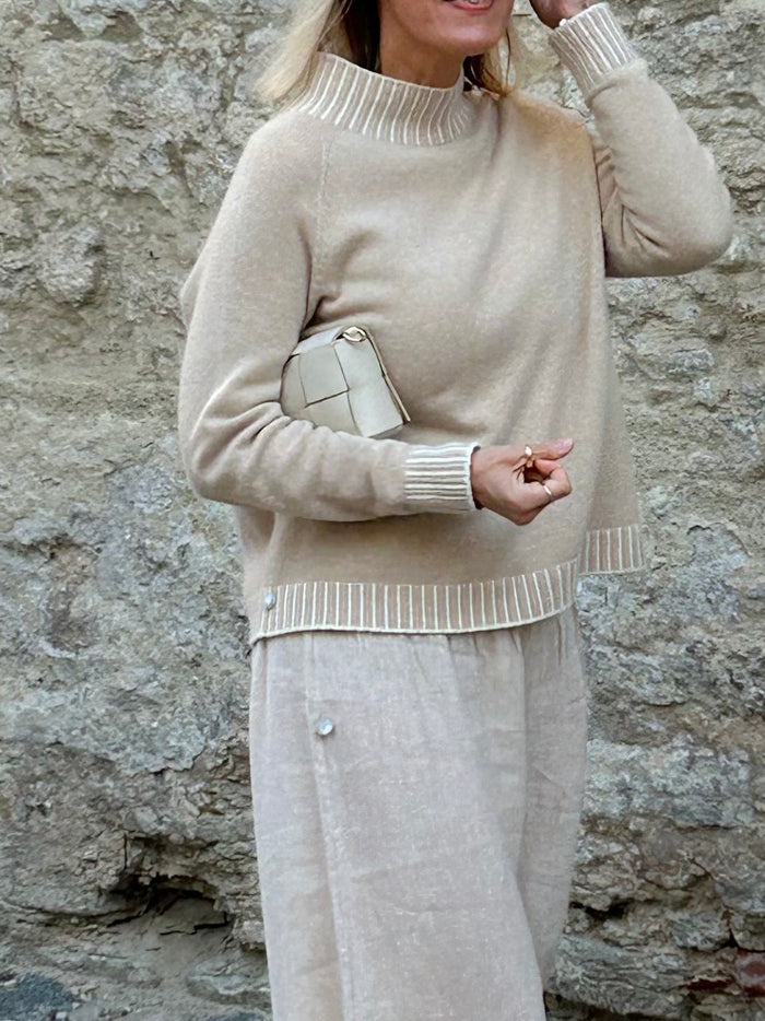 Amalia sweater, latte 