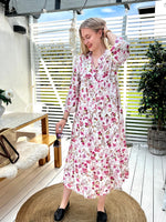 Summer Dream -mekko, valkoinen-pinkkikukka