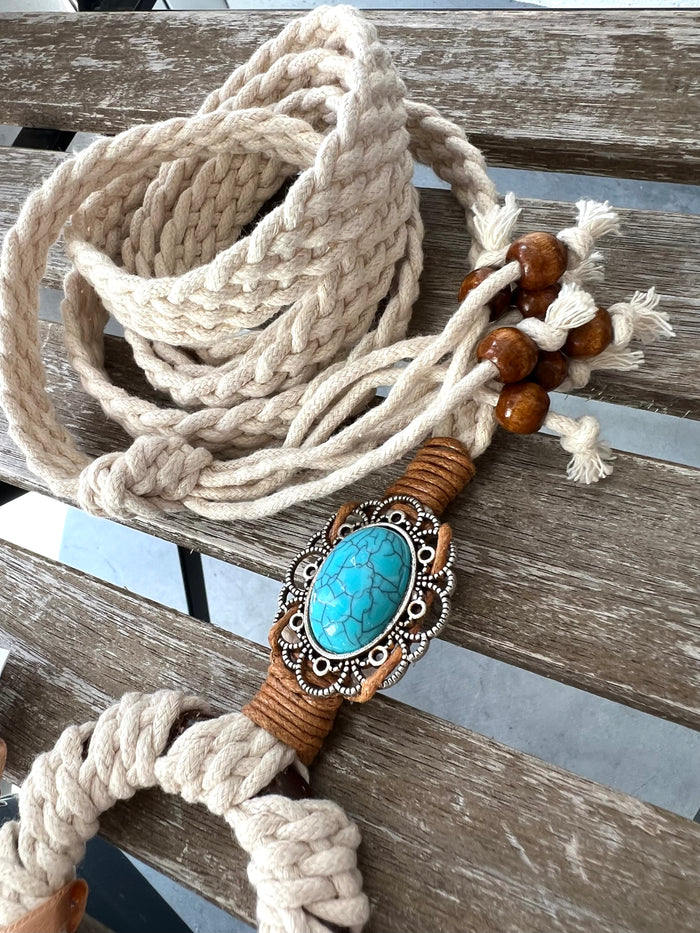 Tell the Story belt, light beige