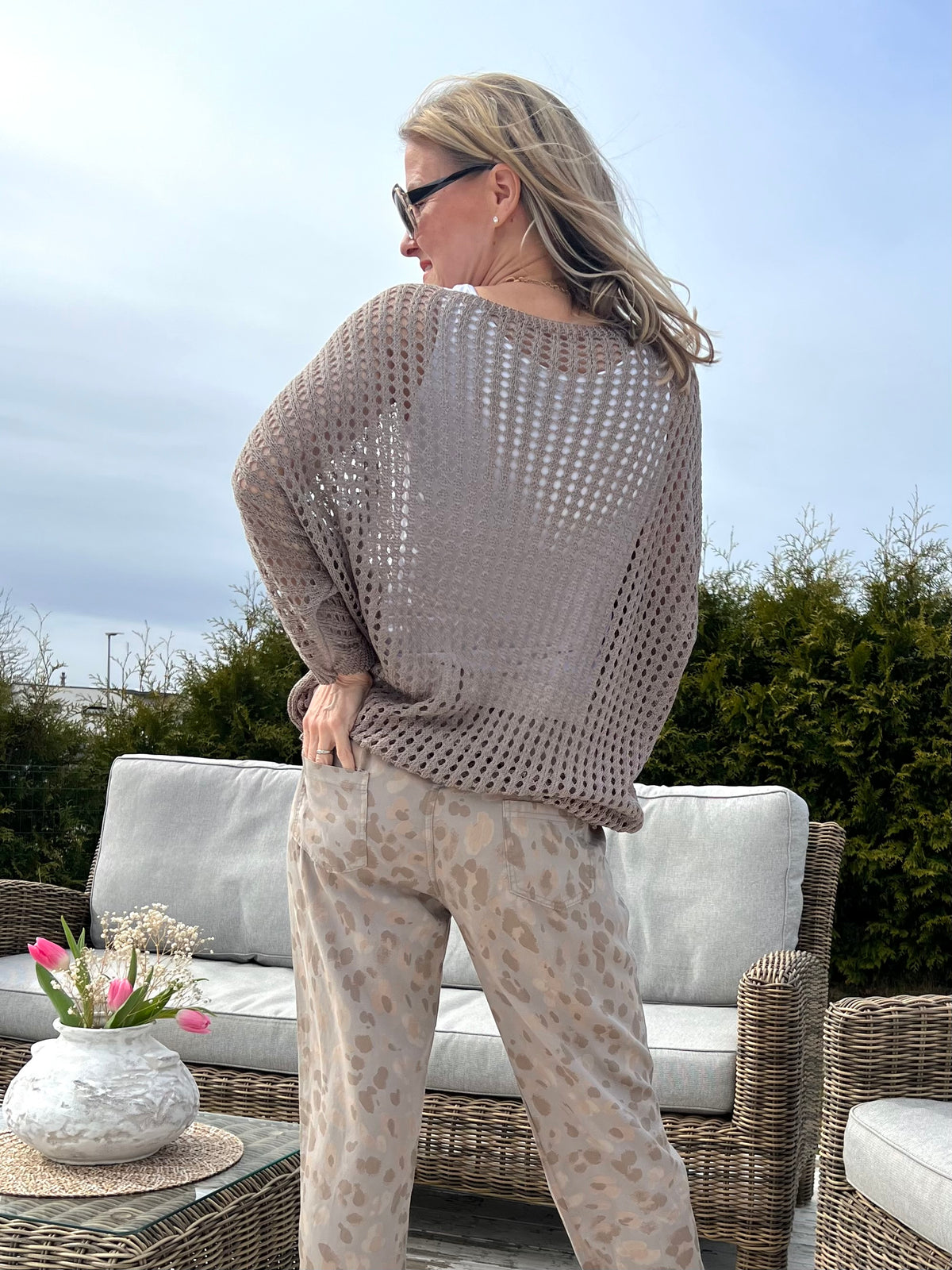 Nikki sweater, Taupe