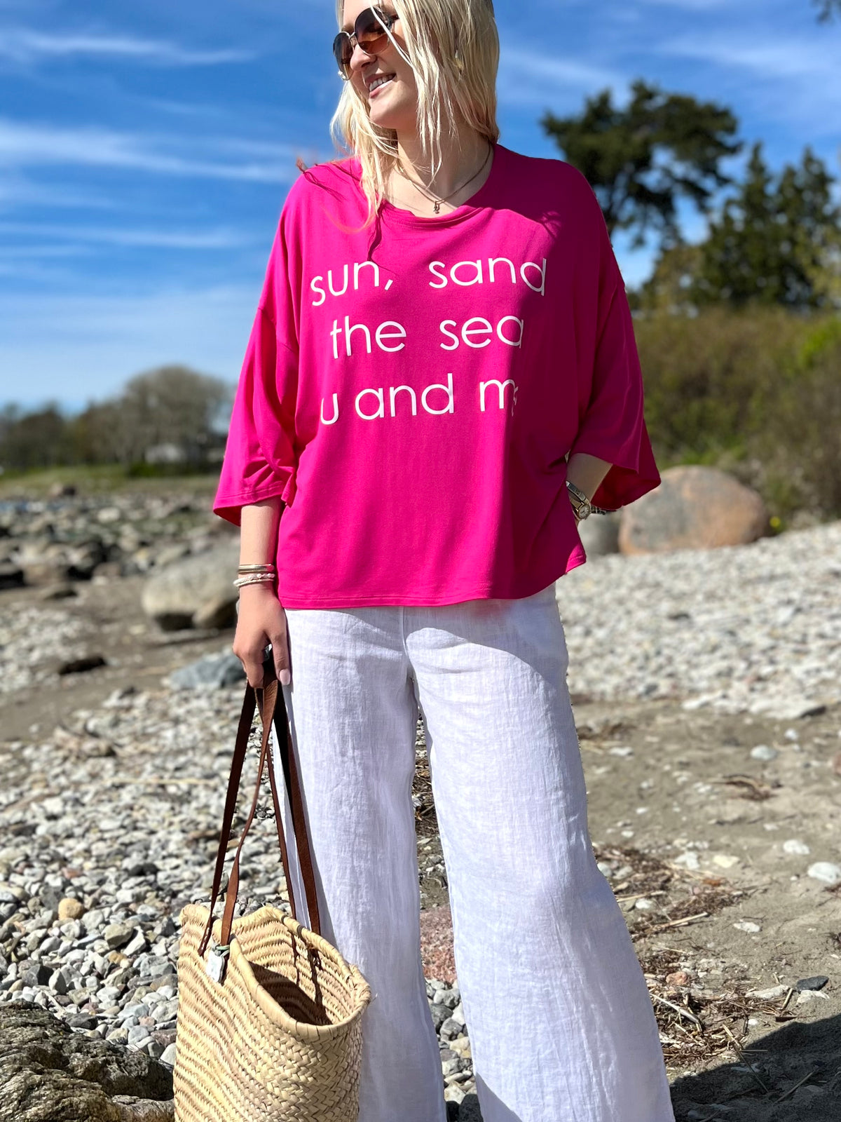 Sun & Sea -pusero, pinkki