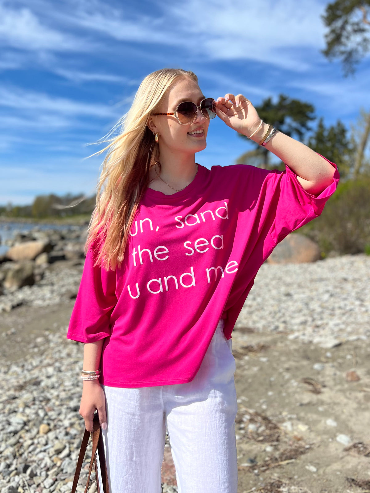 Sun & Sea -pusero, pinkki