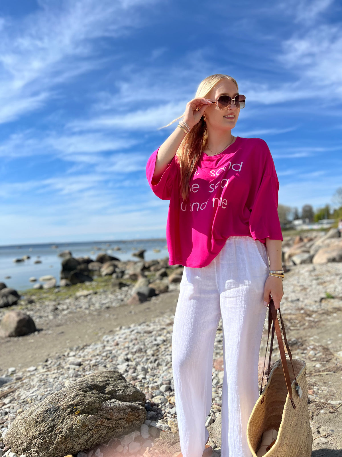 Sun & Sea -pusero, pinkki