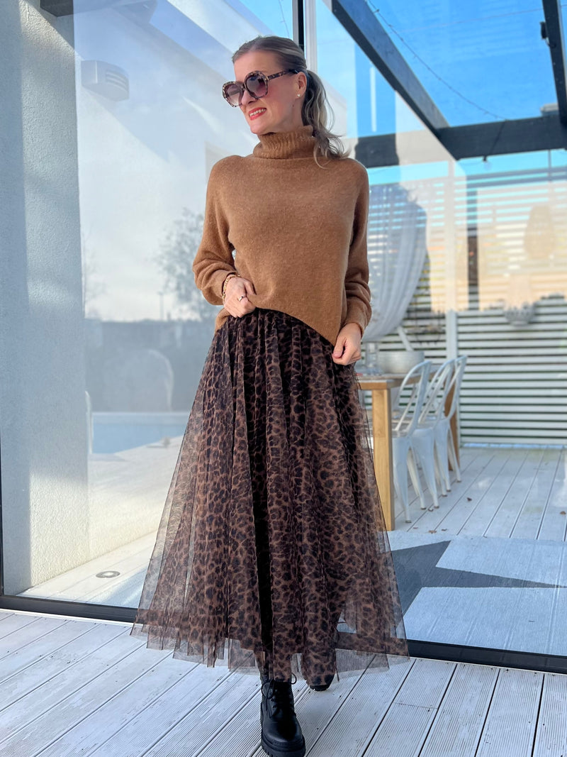 Darling tulle skirt, brown