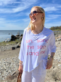 Sun & Sea -pusero, valkoinen