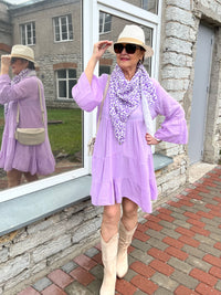 Brenda cotton scarf, lilac