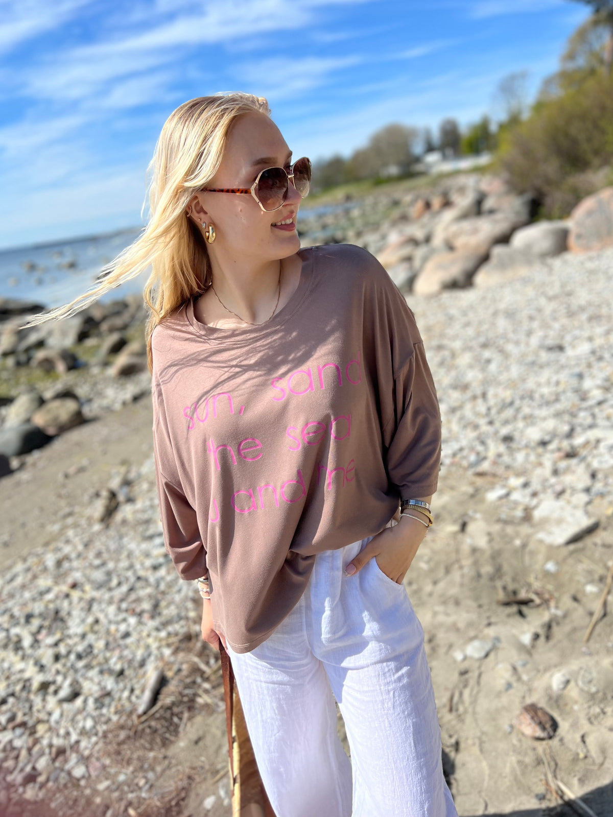 Sun & Sea -pusero, taupe