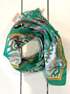 Esqualo print scarf, green