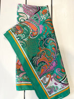 Esqualo print scarf, green