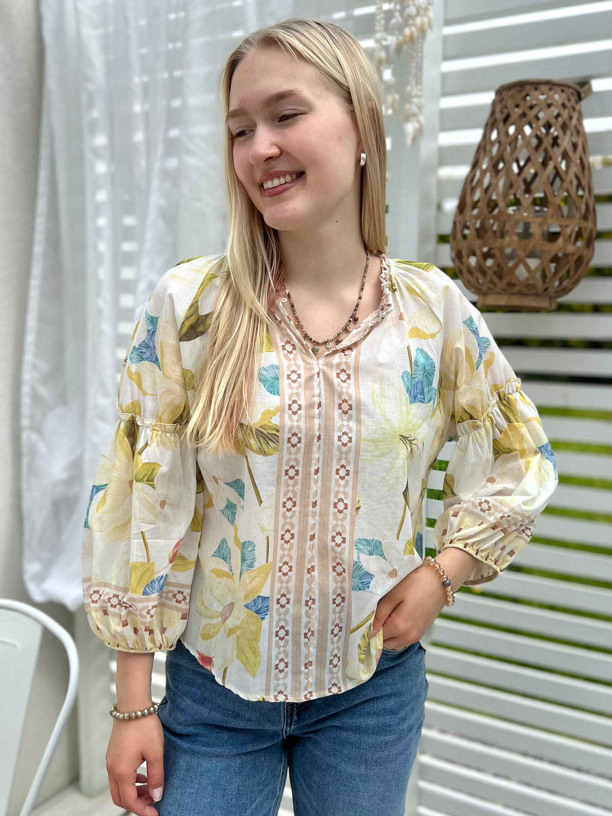 Bianca -paita, vaalea keltainen