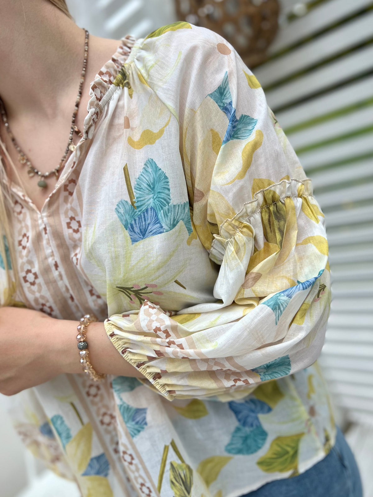 Bianca -paita, vaalea keltainen