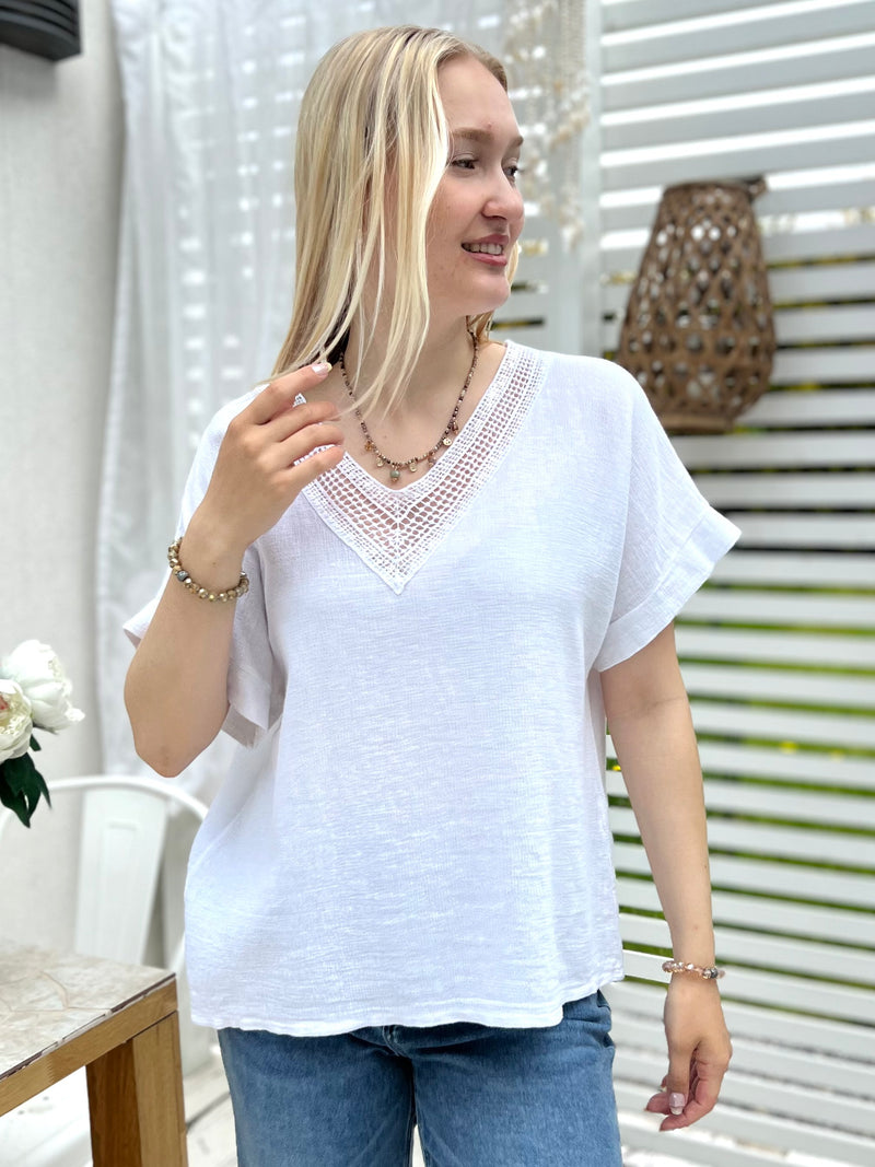 Carrie shirt, white