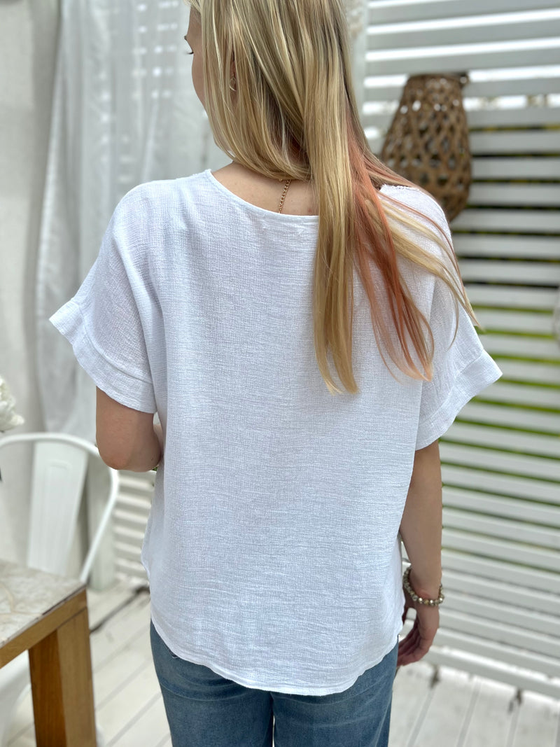 Carrie shirt, white
