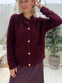 Siena cardigan, burgundy