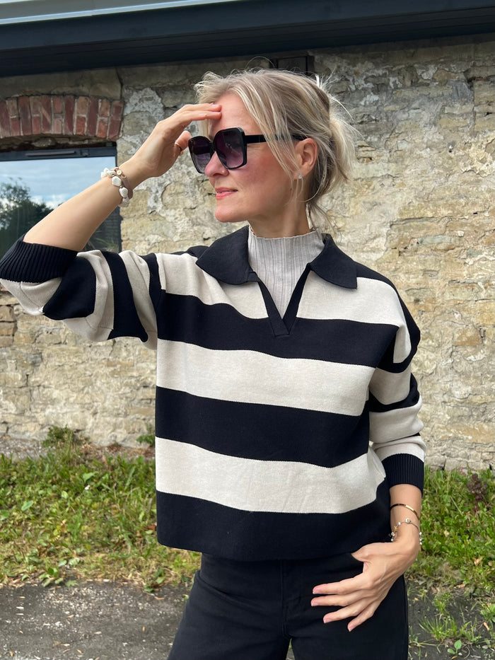 Brandi -neule, musta/beige