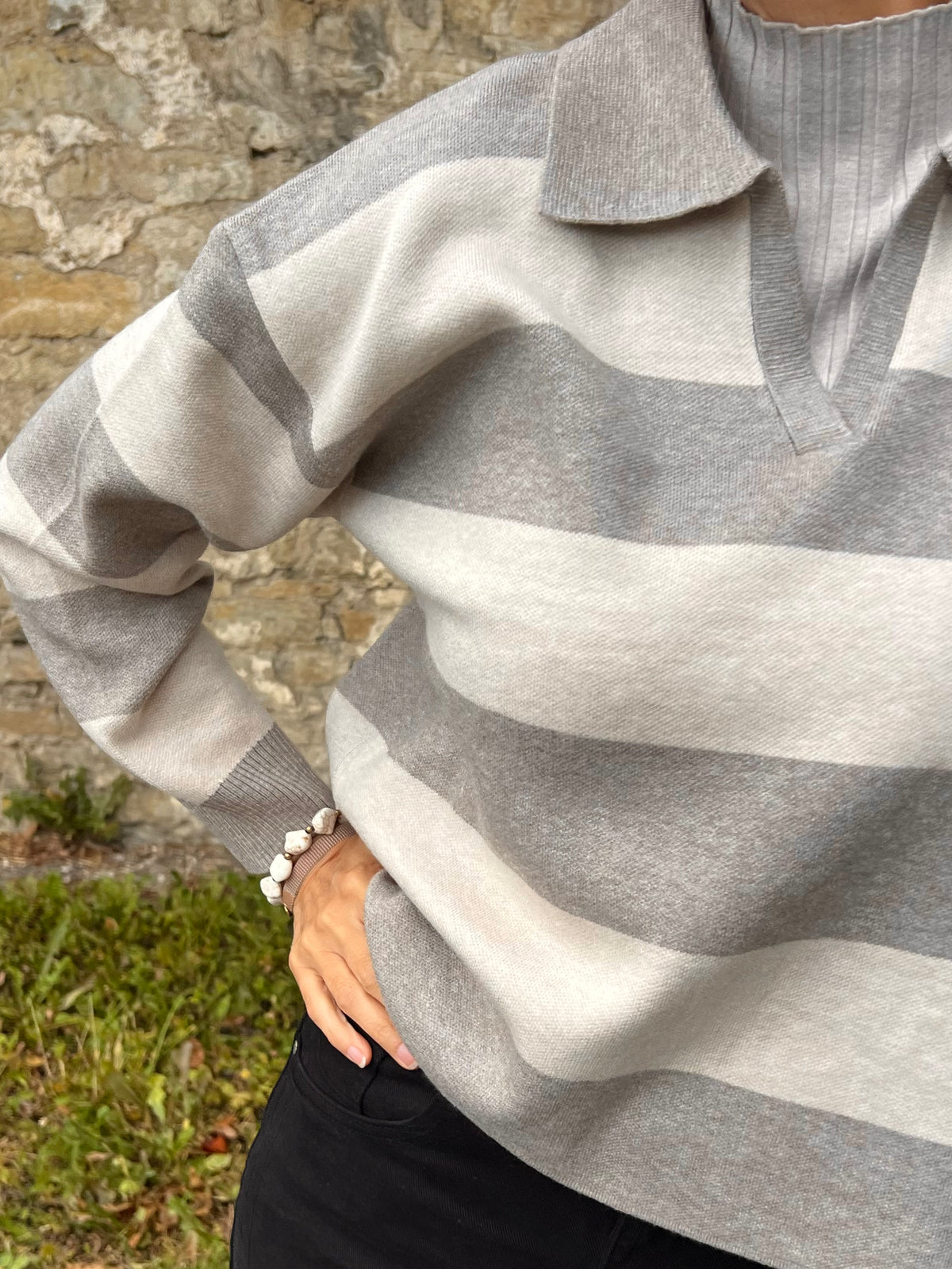 Brandi -neule, taupe/beige
