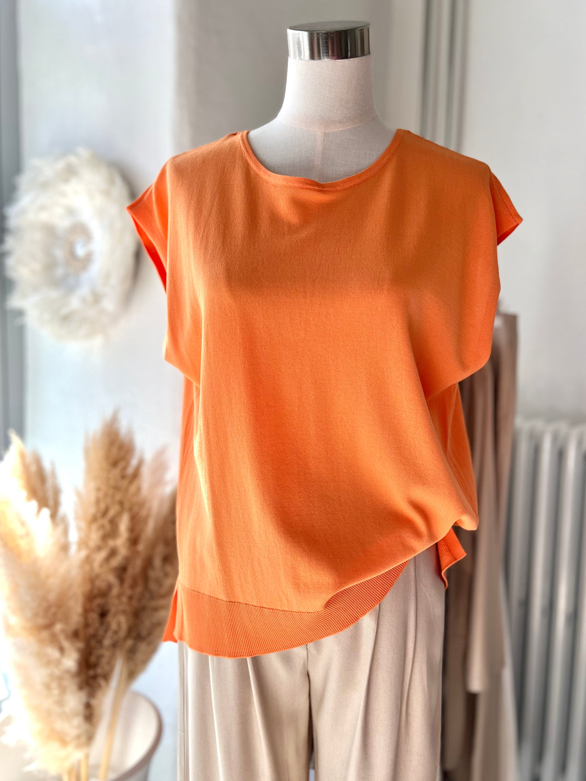 Zohra sweater, faded orange