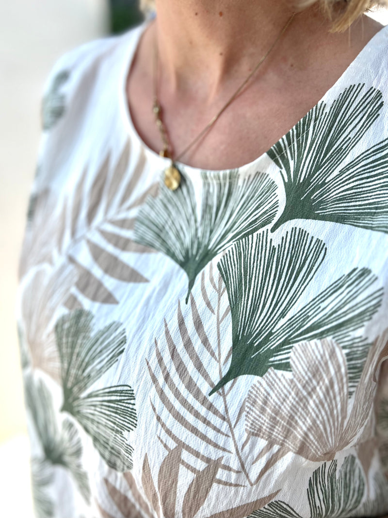 Palma Beach top, green