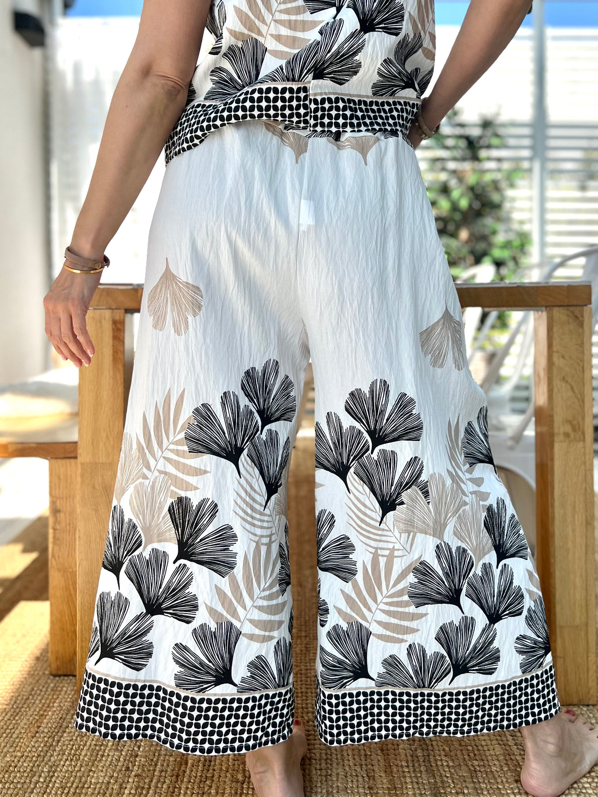 Palma Beach pants, black