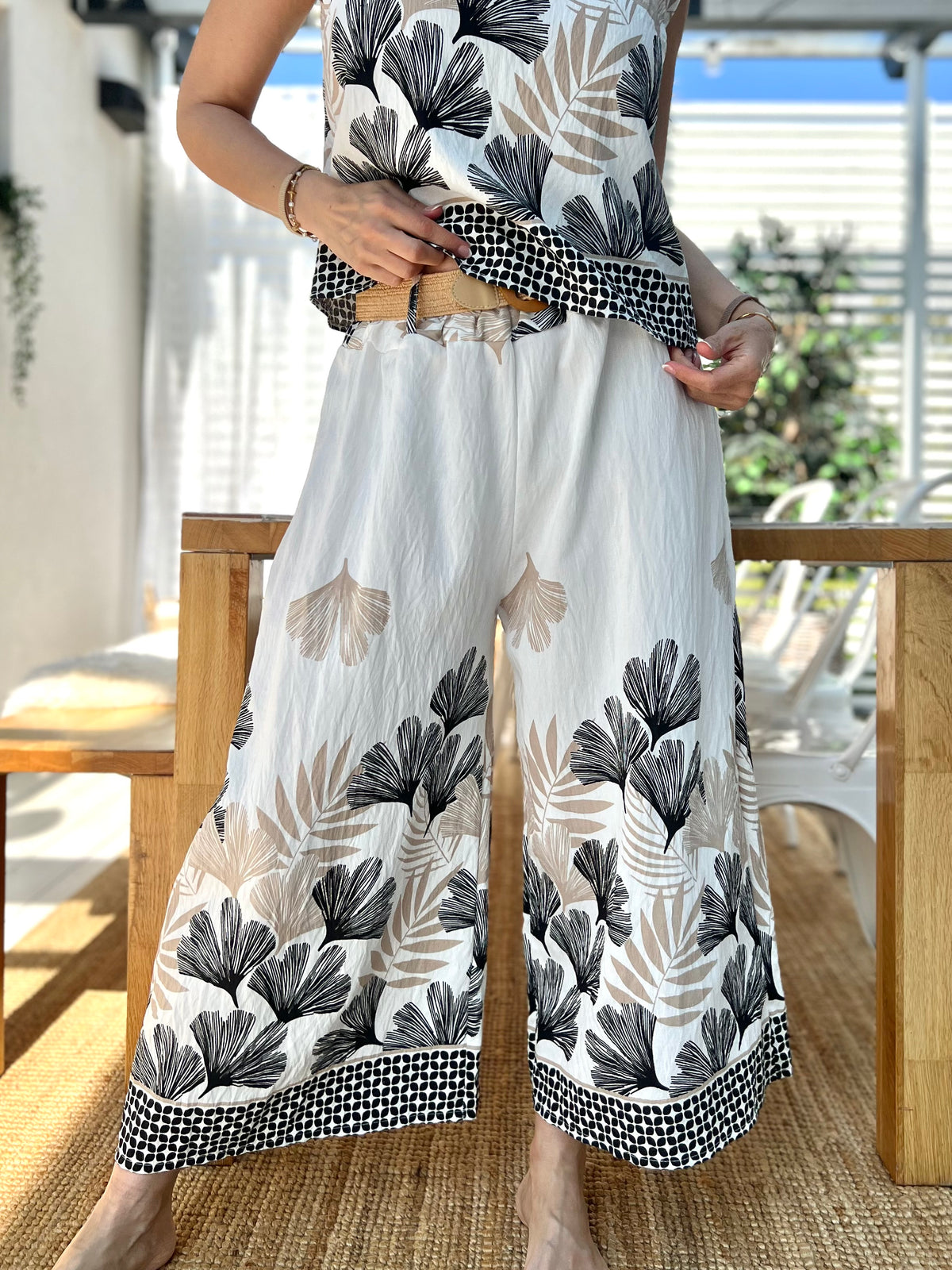 Palma Beach pants, black