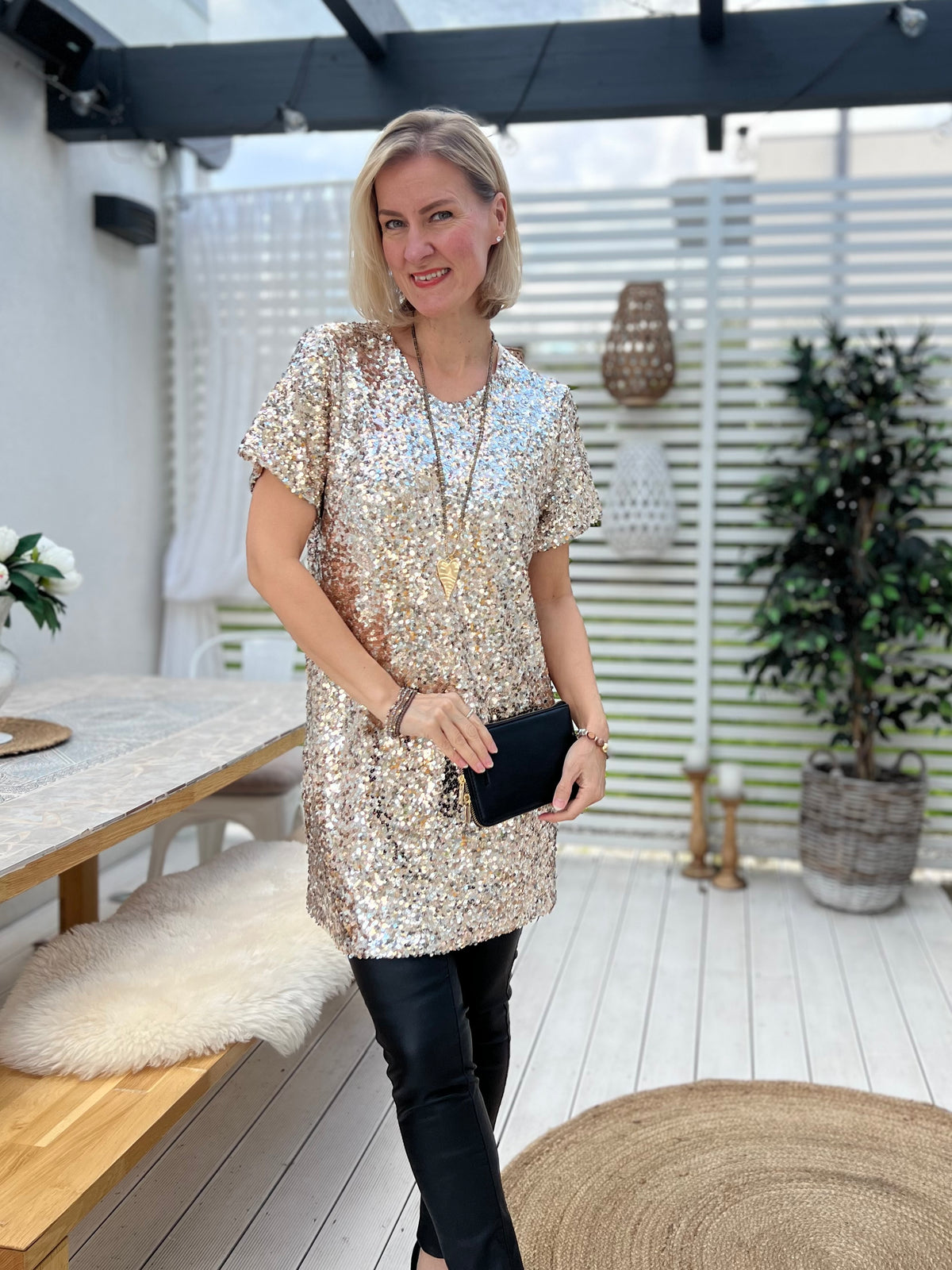 Cannes tunic / dress, champagne