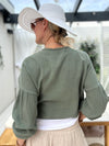 Boho bolero, green