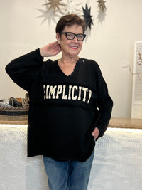 Simplicity sweater, black