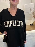 Simplicity sweater, black