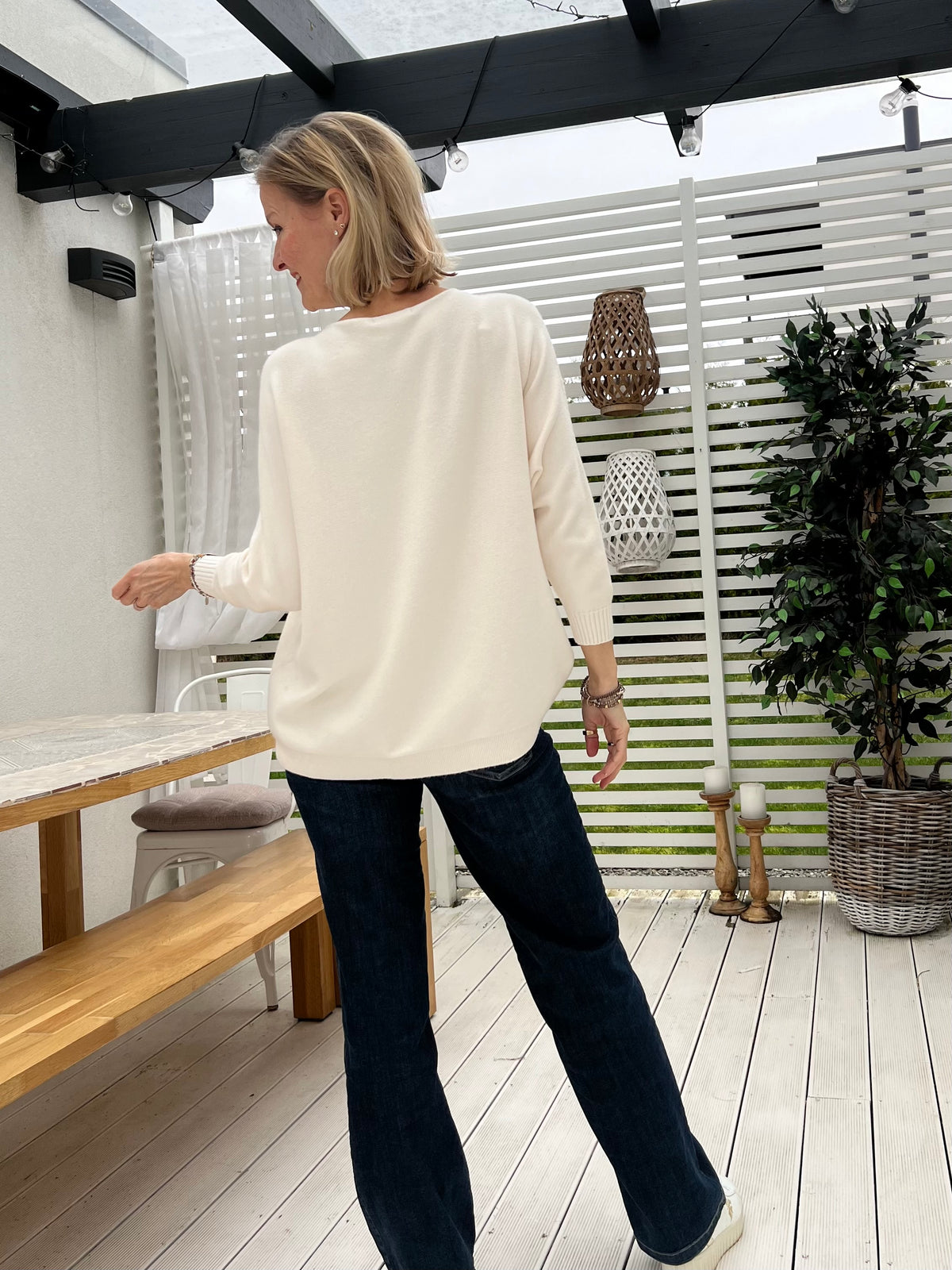 Blanca sweater, vanilla