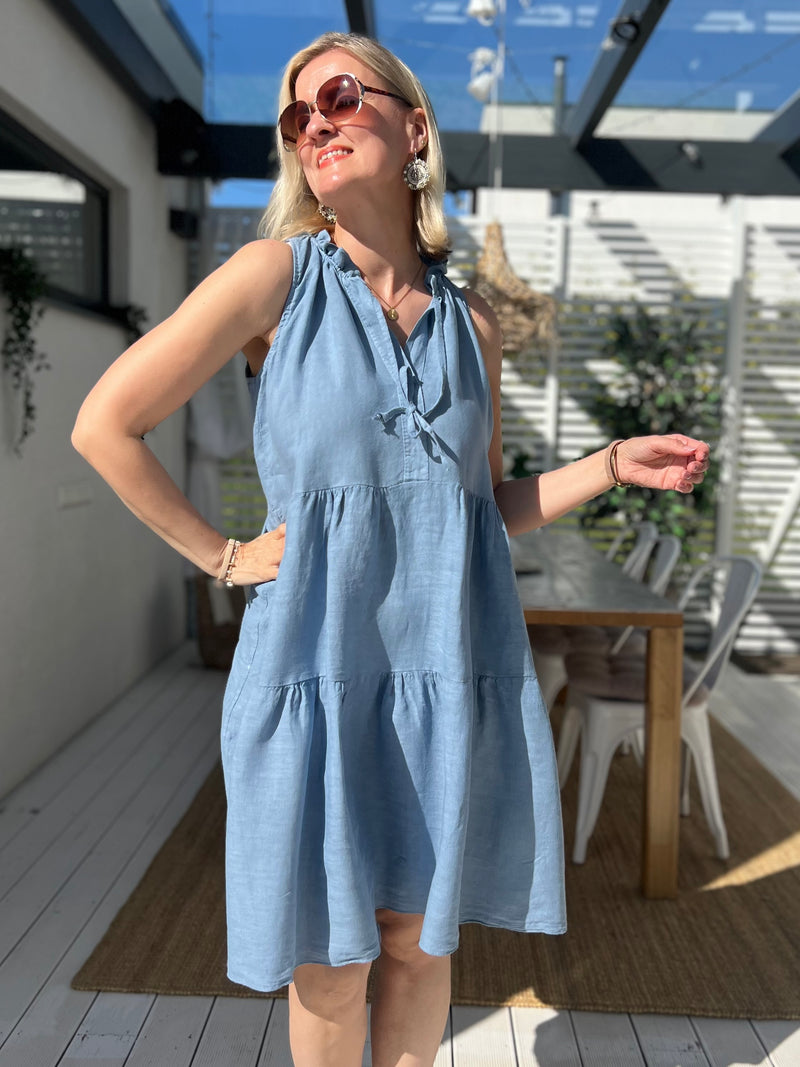 Carita -pellavamekko, jeans