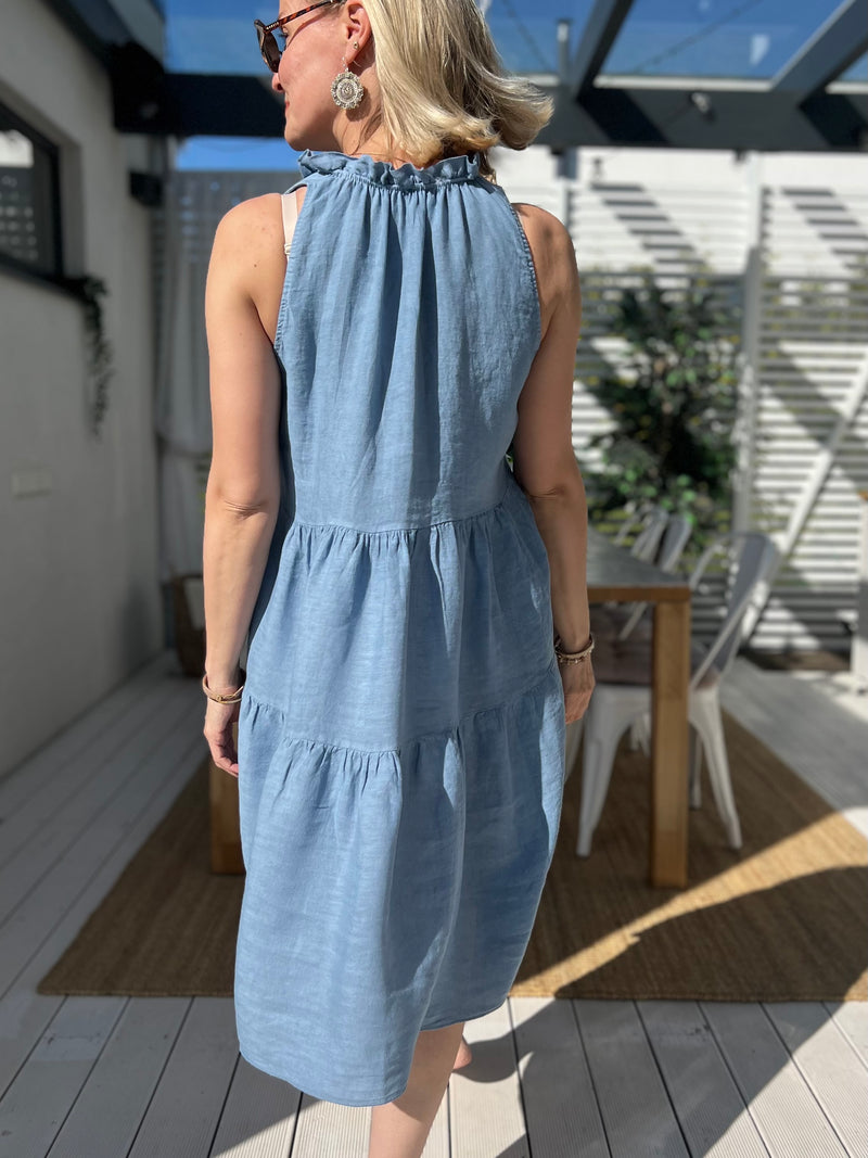 Carita -pellavamekko, jeans