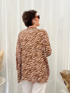 Felippa tunic, brown / off-white