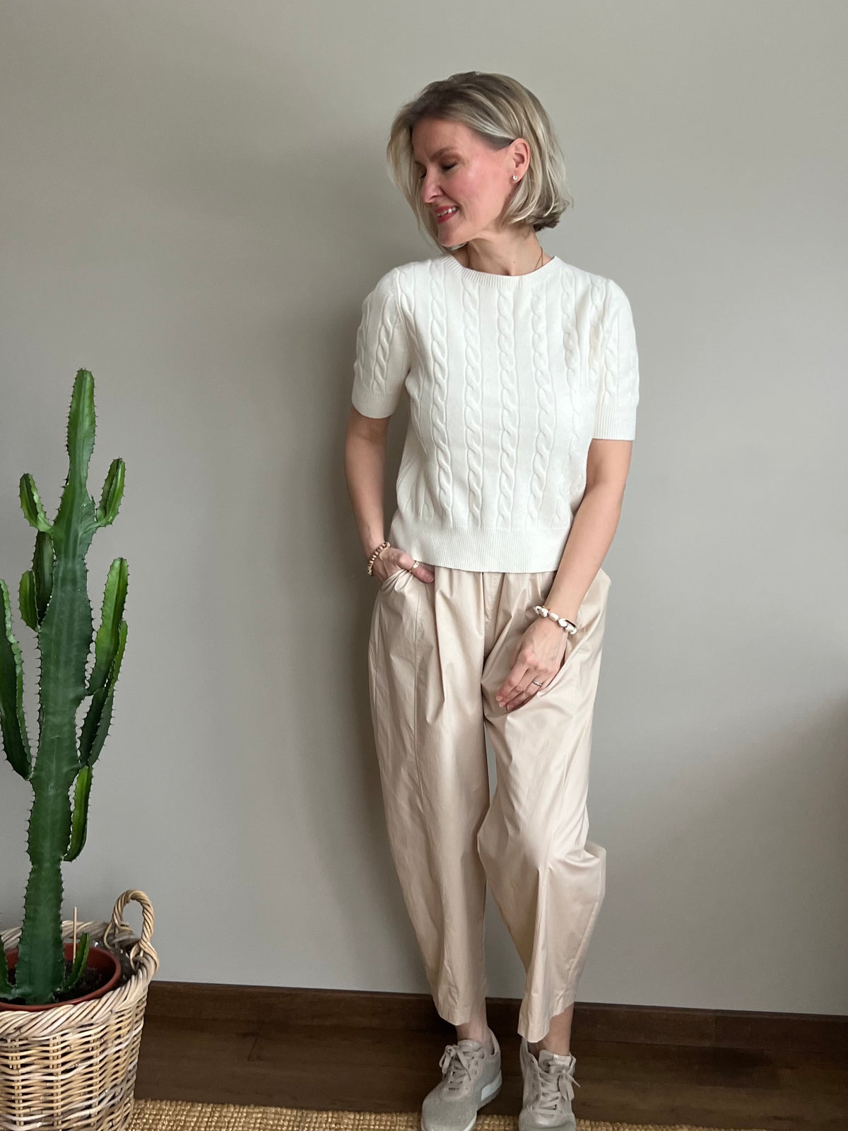 Lucy cable knit, off-white