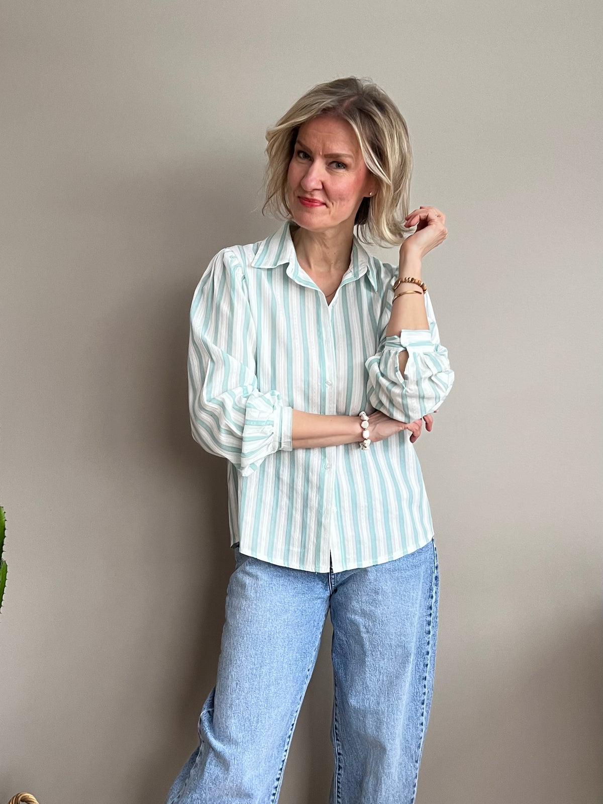 Carita -kauluspaita, veden vihreä