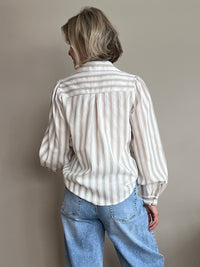 Carita -kauluspaita, vaalea taupe