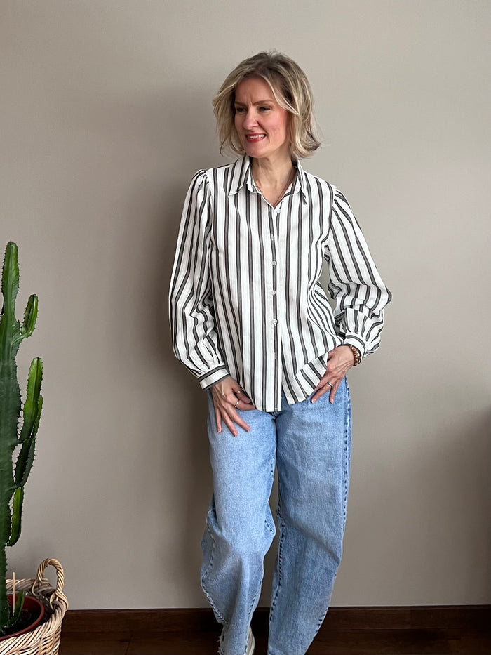 Carita -kauluspaita, tummanharmaa