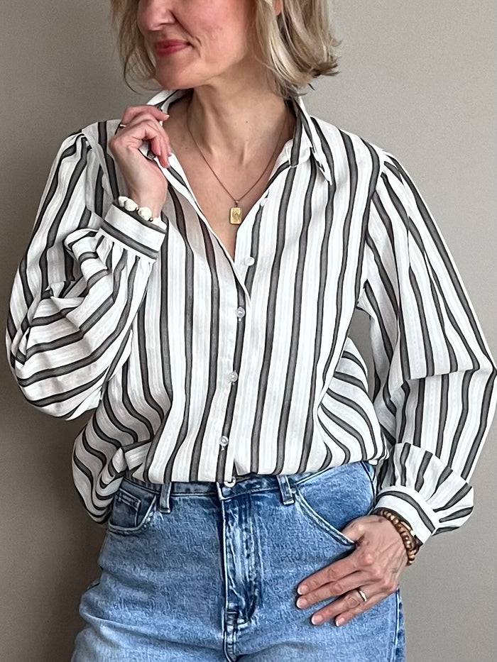 Carita -kauluspaita, tummanharmaa