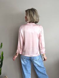 Emily -satiinipaita, roosa